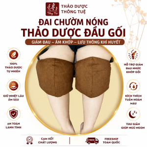 Đai chườm khớp gối, túi chườm đầu gối bằng thảo dược - Làm nóng bằng lò vi sóng