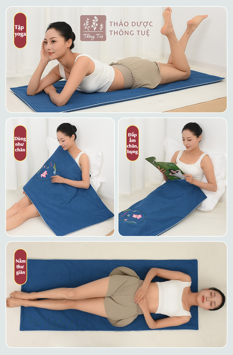 Thảm ngải cứu Trung Hoa sưởi ấm trị đau mỏi lưng xương khớp hiệu quả - Ảnh 2