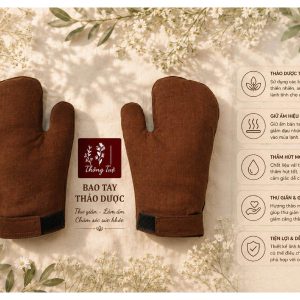 Bao tay/gang tay chườm thảo dược làm nóng bằng lò vi sóng – giảm tê bì, nhức, mỏi, giữ ấm đôi tay, thư giãn mỗi ngày